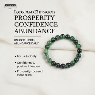 Ruby Zoisite Bracelet – for Growth & Balance