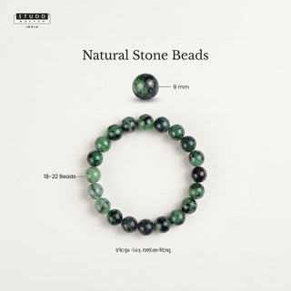 Ruby Zoisite Bracelet – for Growth & Balance