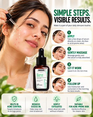 Salicylic Acid 2% Acne Face Serum (30ml)