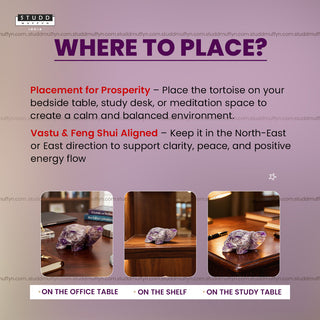 Amethyst Crystal Tortoise| Miniature Series