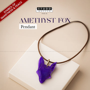 Amethyst Fox Pendant