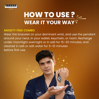 Anxiety Free Combo (Opalite Mesh Weave Crystal Pendant + Howlite Bracelet)