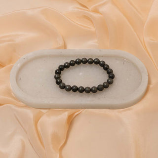 Pyrite Bracelet With Selenite Recharging Plate