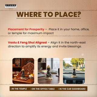 Baby Buddha on Pyrite Geode I Miniature Series