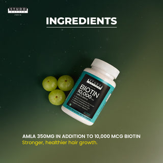 Biotin + Amla 10000mcg Capsules ( 20 Capsules )