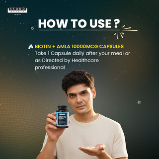 Biotin + Amla 10000mcg Capsules