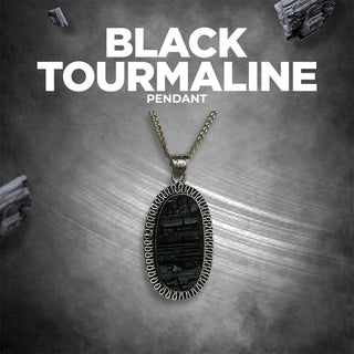 Black Tourmaline Pendant (Without Chain)