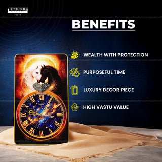 Riche Rich Stallion Heart Clock