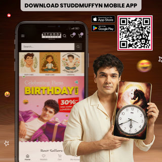 Black-White Horse Duo Riche Rich Clock