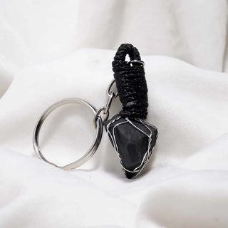 AGATE AND PYRITE KEYRING SET