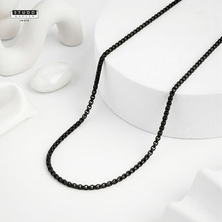 Black Boxer Chain – Urban Luxe Finish