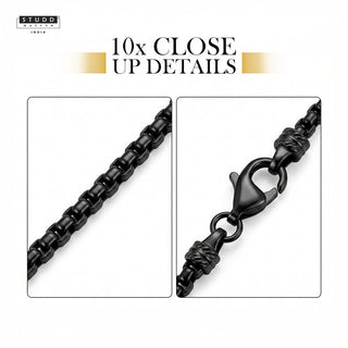 Black Boxer Chain – Urban Luxe Finish