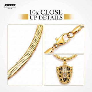 Born to Lead Pyrite Pendant – 24K Gold Tone Plated [With Chain]