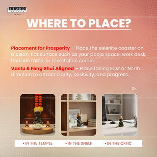 Pyrite Baby Buddha on Selenite Coaster