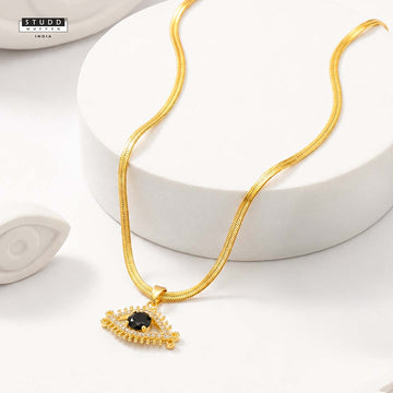 Celestial Eye Pendant - 24K Gold Plated
