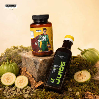 Charbi Gone 60 Capsules & Arogya Lean Juice Combo – Advanced Fat Management & Ayurvedic Fitness Support