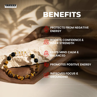 Confidence & Protection Cystal Chips Bracelet