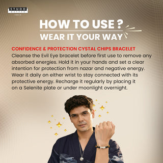 Confidence & Protection Cystal Chips Bracelet