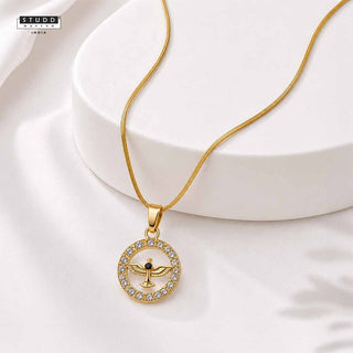 Crystal Eagle Pendant with Chain