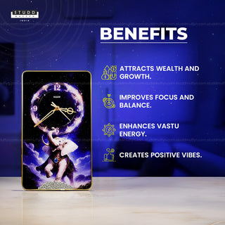 Elephant Lapiz-Pyrite Wall Clock