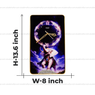 Elephant Lapiz-Pyrite Wall Clock