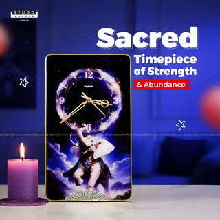 Elephant Lapiz-Pyrite Wall Clock