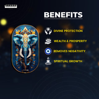 Elephant Pyrite-Lapis Plate [Capsule Frame]