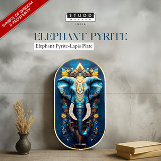 Elephant Pyrite-Lapis Plate [Capsule Frame]