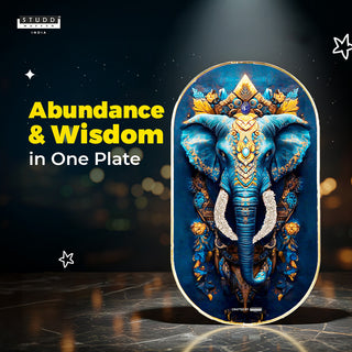 Elephant Pyrite-Lapis Plate [Capsule Frame]