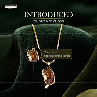 Fierce Tiger Pendant - 24k Gold Tone Plated [ Gold Chain ]