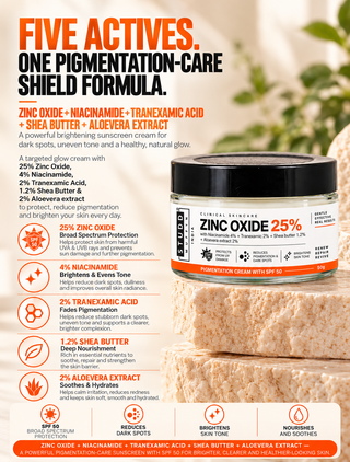 Zinc Oxide 25% Pigmentation Cream with SPF 50