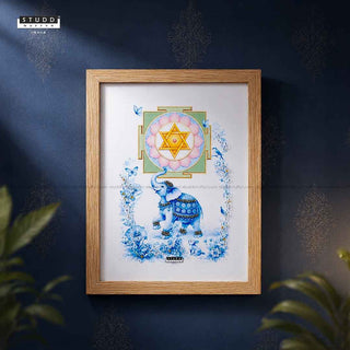Ganesh Yantra Pyrite Frame