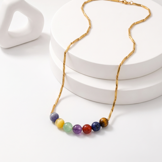 7 Chakra Rice Chain Pendant
