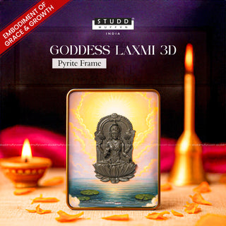 Goddess Laxmi 3D Pyrite Frame