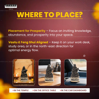 Goddess Saraswati on Pyrite Geode I Miniature Series