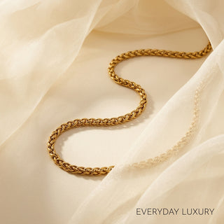 GOLDEN Wheat Chain - 24k Gold Toned