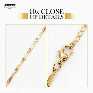 Golden Rice Chain - 24K Gold-Toned 0.5mm