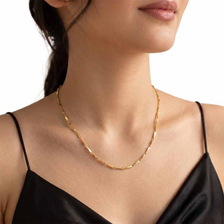 Golden Rice Chain - 24K Gold-Toned 0.5mm