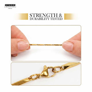 Golden Rice Chain - 24K Gold Tone Plated