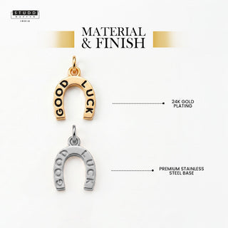 Good Luck Pendant - 24k Gold Tone Plated [ With Chain ]