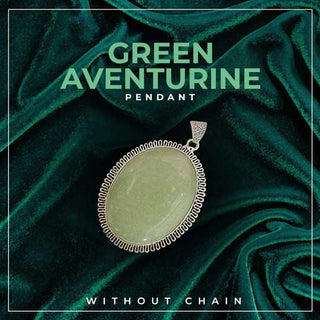 Green Aventurine Crystal Pendant (Without chain)