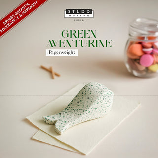 Green Aventurine Whale Paperweight