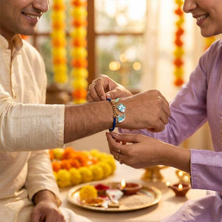 Blue Charm Rakhi