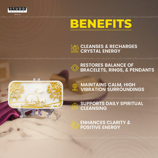 Kamdhenu Aura Shuddhi Selenite Plate