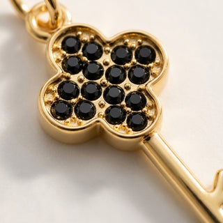 Key Pendant -  24K Gold Tone