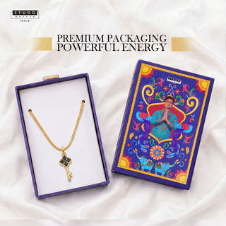 Key Pendant - 24k Gold Tone Plated [ With Chain ]