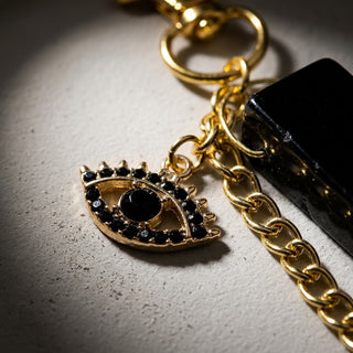Obsidian Bar + Black Eye Keychain