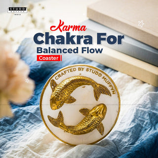 Koi Fish Karma Chakra Selenite Coaster