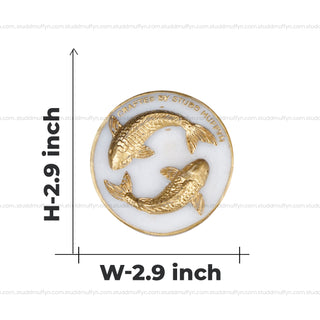 Koi Fish Karma Chakra Selenite Coaster