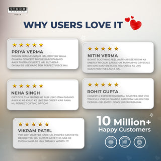 Koi Fish Karma Chakra Selenite Coaster